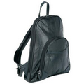 Ladies Braided & Italian Genuine Lambskin Leather Backpack/Purse